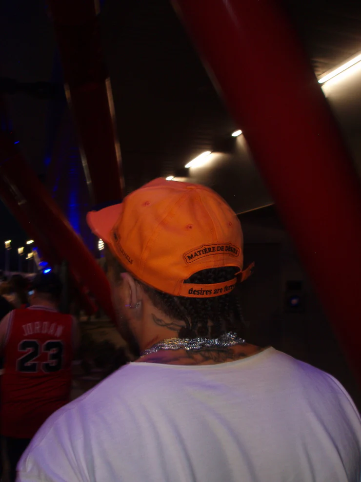 LEATHER PATCH HAT ‘ORANGE’ - Image 5