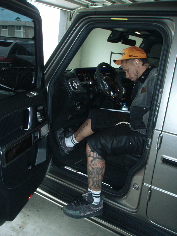 LEATHER PATCH HAT ‘ORANGE’ - Image 6