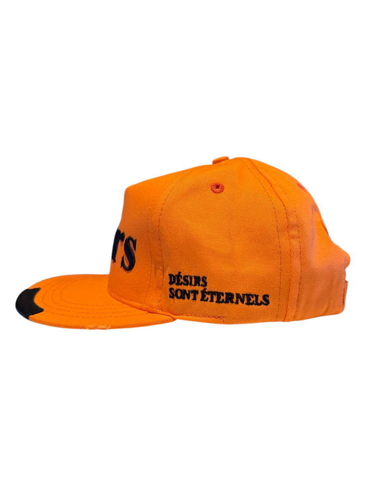 LEATHER PATCH HAT ‘ORANGE’ - Image 3