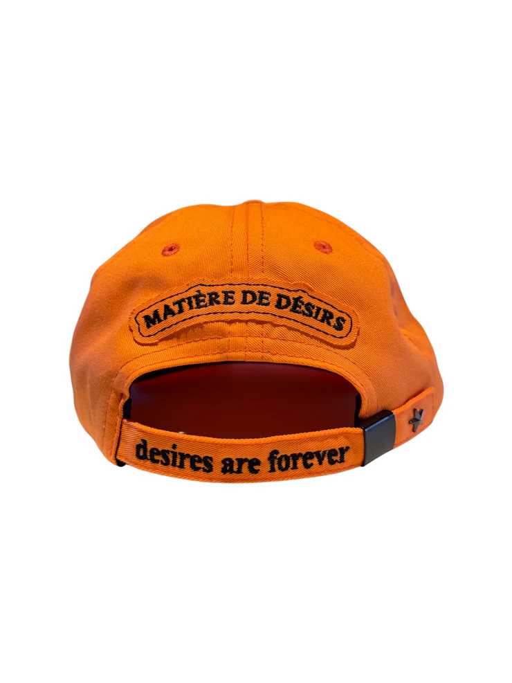 LEATHER PATCH HAT ‘ORANGE’ - Image 2