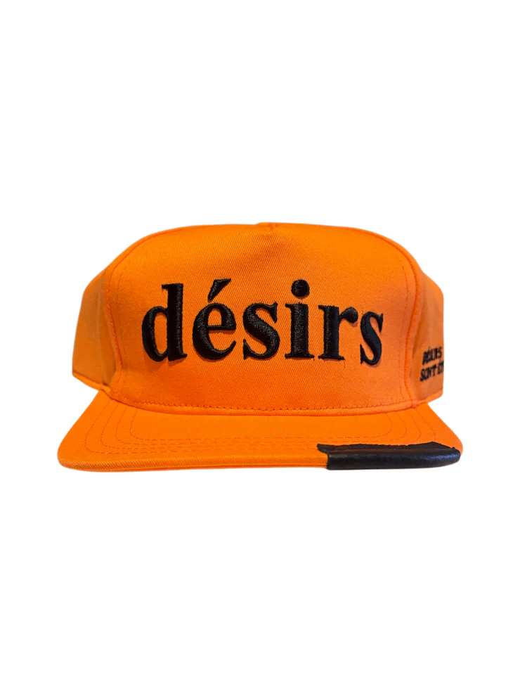 LEATHER PATCH HAT ‘ORANGE’